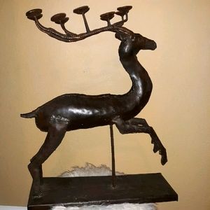 Massive vintage reindeer candelabra from Pier One